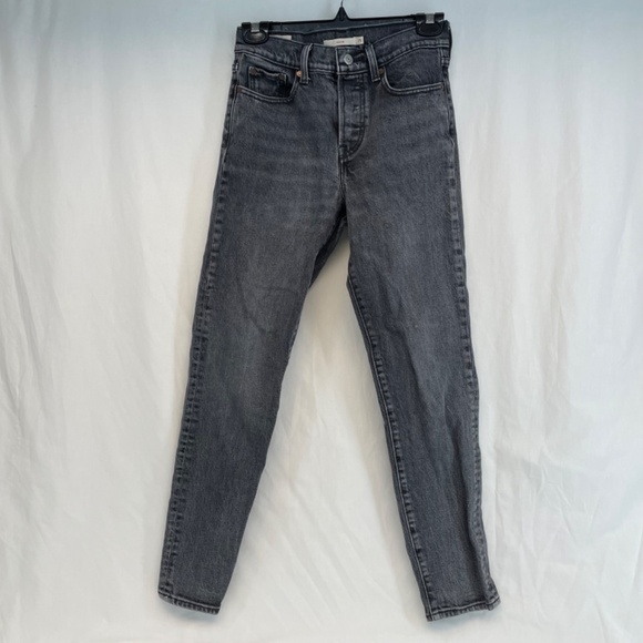 Levis High Waist Skinny Jean Black Wash Women’s Size 25 VINTAGE - Picture 16 of 16